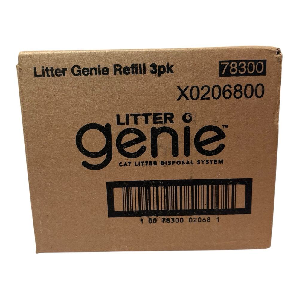 NEW Litter Genie Cat Litter Disposal System Standard Refills 3 Pack Kitten Pet